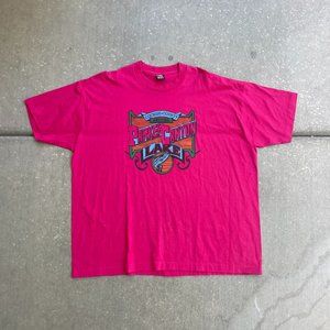 Vintage Fruit of the Loom Pink Graphic Tee